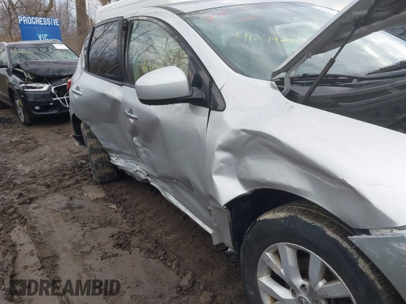 2012 Nissan Murano SL with VIN JN8AZ1MW3CW220060, listed as a IAAI auction lot 41674281 with 135,030 mi miles and . Bid and sale history available at DreamBid. Image 6.