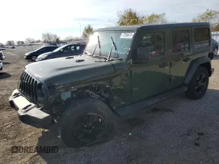 2021 Jeep Wrangler Unlimited Sport Altitude with VIN 1C4HJXDG3MW563434, listed as a Copart auction lot 77968474 with 29,834 mi miles and Salvage Title. Bid and sale history available at carsss.com. Image 1.