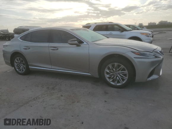 2018 Lexus LS 500 with VIN JTHB51FF3J5003831, listed as a Copart auction lot 44027965 with 74,113 mi miles and Salvage title. Bid and sale history available at DreamBid. Image 4.
