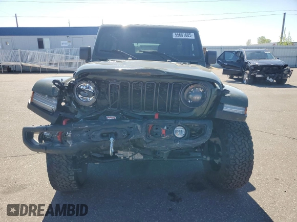 2024 Jeep Wrangler Rubicon z VIN 1C4PJXFG8RW226581, wystawiony jako Copart lot #55681685 z przebiegiem 17 738 mil mil oraz Szkoda całkowita • Salvage title. Historia ofert i sprzedaży dostępna na DreamBid. Obrazek 5.