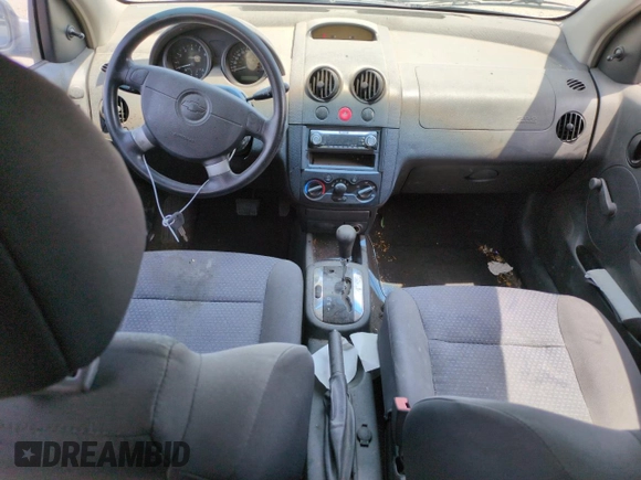 2006 Chevrolet Aveo LS with VIN KL1TD56666B540466, listed as a Copart auction lot 60418355 with 252,838 mi miles and Salvage title. Bid and sale history available at DreamBid. Image 8.