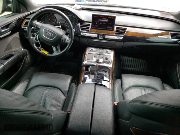 2015 Audi A8 4.0T with VIN WAU32AFD6FN013982, listed as a Copart auction lot 58122294 with 100,981 mi miles and Clean title. Bid and sale history available at DreamBid. Image 8.