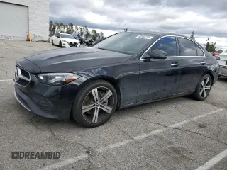 2023 Mercedes-Benz C C 300 with VIN W1KAF4GB1PR071219, listed as a Copart auction lot 48556705 with 22,017 mi miles and Salvage Title. Bid and sale history available at carsss.com. Image 1.