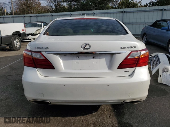 2010 Lexus LS 460 L with VIN JTHDL5EF2A5002578, listed as a Copart auction lot 83389104 with 141,563 mi miles and Salvage title. Bid and sale history available at DreamBid. Image 6.