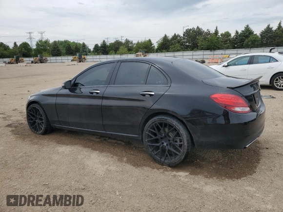 2017 Mercedes-Benz C 300 with VIN 55SWF4JB2HU215066, listed as a Copart auction lot 57427375 with 78,506 mi miles and Salvage title. Bid and sale history available at DreamBid. Image 2.