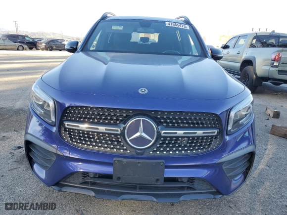 2020 Mercedes-Benz GLB with VIN W1N4M4GB3LW053774, listed as a Copart auction lot 47655475 with 70,255 mi miles and Salvage Title. Bid and sale history available at carsss.com. Image 5.