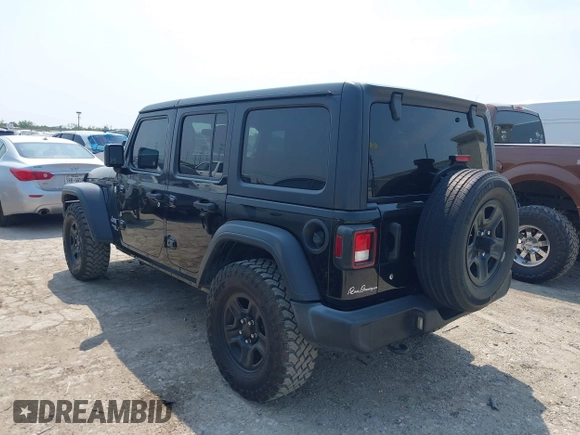2018 Jeep Wrangler Unlimited Sport S z VIN 1C4HJXDG4JW191470, wystawiony jako IAAI lot #42295447 z przebiegiem 129 024 mil mil oraz . Historia ofert i sprzedaży dostępna na DreamBid. Obrazek 3.