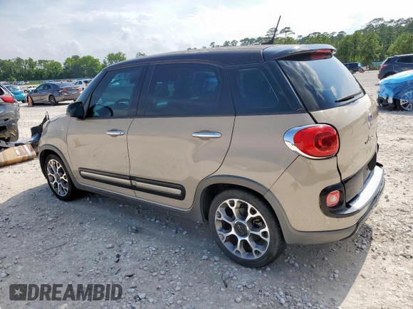 2014 FIAT 500L Trekking with VIN ZFBCFADH5EZ021708, listed as a Copart auction lot 60093615 with 160,414 mi miles and Salvage title. Bid and sale history available at DreamBid. Image 2.