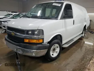 2023 Chevrolet Express Cargo Van with VIN 1GCWGAFP8P1197522, listed as a Copart auction lot 50069825 with 0 mi miles and Salvage Title. Bid and sale history available at carsss.com. Image 1.