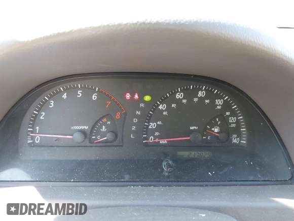 2004 Toyota Camry LE with VIN 4T1BE32K54U904138, listed as a IAAI auction lot 41792208 with 217,829 mi miles and . Bid and sale history available at carsss.com. Image 7.