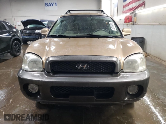 2003 Hyundai Santa Fe GLS with VIN KM8SC13D33U375491, listed as a Copart auction lot 76720694 with 212,447 mi miles and Salvage Title. Bid and sale history available at carsss.com. Image 5.