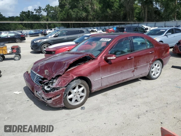 2002 Mercedes-Benz C 230/260/280/320 z VIN WDBRF61J12F264973, wystawiony jako Copart lot #60962635 z przebiegiem 115 079 mil mil oraz Szkoda całkowita • Salvage title. Historia ofert i sprzedaży dostępna na DreamBid. Obrazek 1.