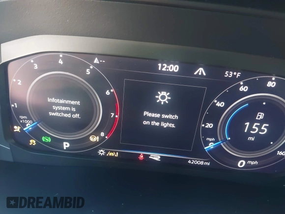 2022 Volkswagen Atlas SEL Premium R-Line with VIN 1V2FE2CA4NC218765, listed as a IAAI auction lot 41103593 with 42,008 mi miles and . Bid and sale history available at DreamBid. Image 16.