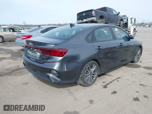 2023 Kia Forte GT-Line with VIN 3KPF54ADXPE664859, listed as a IAAI auction lot 41521944 with 34,248 mi miles. Bid and sale history available at carsss.com. Image 4.