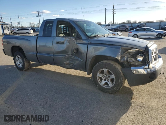 2005 Dodge Dakota SLT with VIN 1D7HE42KX5S314234, listed as a Copart auction lot 46480855 with 135,341 mi miles and Salvage Title. Bid and sale history available at carsss.com. Image 4.