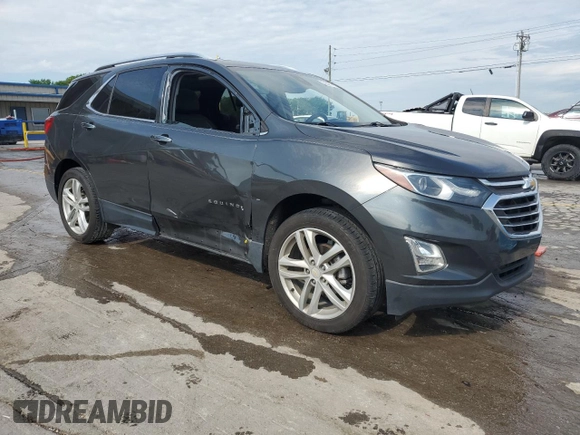 2018 Chevrolet Equinox Premier with VIN 2GNAXVEV6J6103568, listed as a Copart auction lot 55321755 with 67,471 mi miles and Salvage Title. Bid and sale history available at DreamBid. Image 4.
