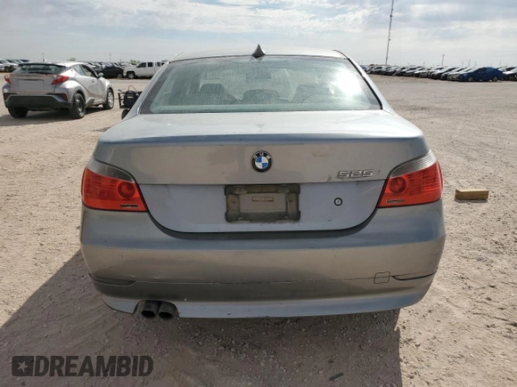 2007 BMW 5 Series 525i with VIN WBANE53507CW62811, listed as a Copart auction lot 53617015 with 268,813 mi miles and Clean title. Bid and sale history available at DreamBid. Image 6.