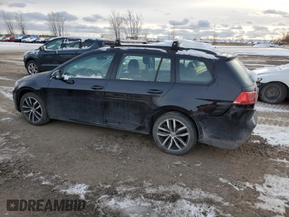 2017 Volkswagen Golf SportWagen SE with VIN 3VWC17AU1HM509704, listed as a Copart auction lot 83662574 with 176,875 mi miles and Salvage Title. Bid and sale history available at carsss.com. Image 2.