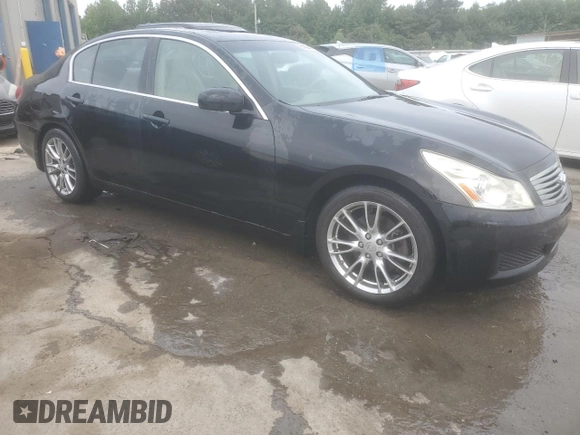 2007 Infiniti G35 Journey with VIN JNKBV61EX7M713397, listed as a Copart auction lot 61899474 with Not Provided miles and Salvage Title. Bid and sale history available at DreamBid. Image 4.