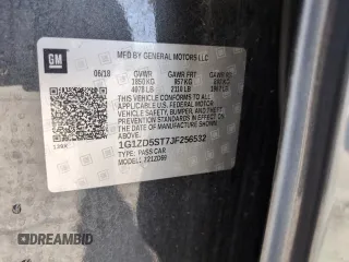 2018 Chevrolet Malibu LT with VIN 1G1ZD5ST7JF256532, listed as a Copart auction lot 52749735 with 116,192 mi miles and Salvage Title. Bid and sale history available at carsss.com. Image 13.