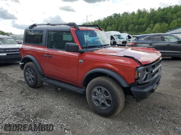 2024 Ford Bronco Big Bend z VIN 1FMDE7AH8RLB10818, wystawiony jako Copart lot #54044715 z przebiegiem 5 330 mil mil oraz Szkoda całkowita • Salvage title. Historia ofert i sprzedaży dostępna na DreamBid. Obrazek 4.