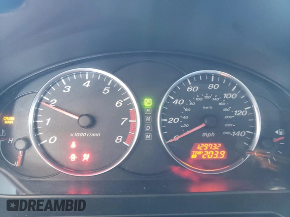 2007 Mazda 6 i Sport VE with VIN 1YVHP84C975M02334, listed as a Copart auction lot 45451684 with 129,732 mi miles and Clean Title. Bid and sale history available at DreamBid. Image 9.