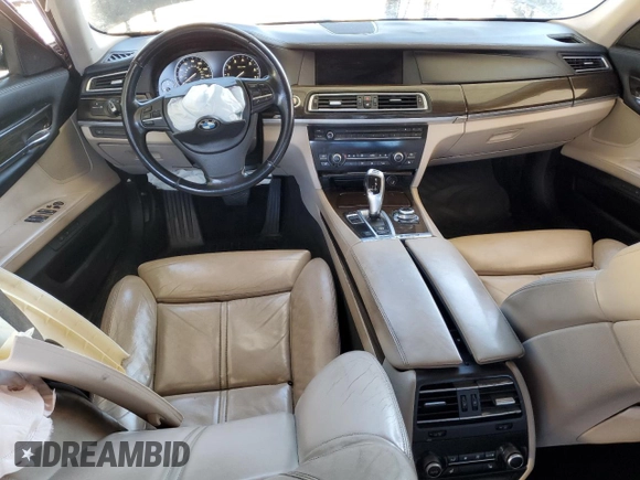 2011 BMW 7 Series 740Li with VIN WBAKB4C5XBC574198, listed as a Copart auction lot 81507884 with 158,437 mi miles and Salvage title. Bid and sale history available at DreamBid. Image 8.