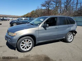 2006 BMW X5 3.0i with VIN 5UXFA13596LY33807, listed as a Copart auction lot 46593215 with 0 mi miles and Salvage Title. Bid and sale history available at carsss.com. Image 1.