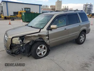 2008 Honda Pilot EX-L with VIN 5FNYF28708B014444, listed as a Copart auction lot 71111834 with 207,574 mi miles and Salvage Title. Bid and sale history available at DreamBid. Image 1.