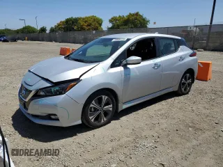 2022 Nissan LEAF SV with VIN 1N4AZ1CV1NC551590, listed as a Copart auction lot 60899735 with 18,322 mi miles and Salvage title. Bid and sale history available at DreamBid. Image 1.