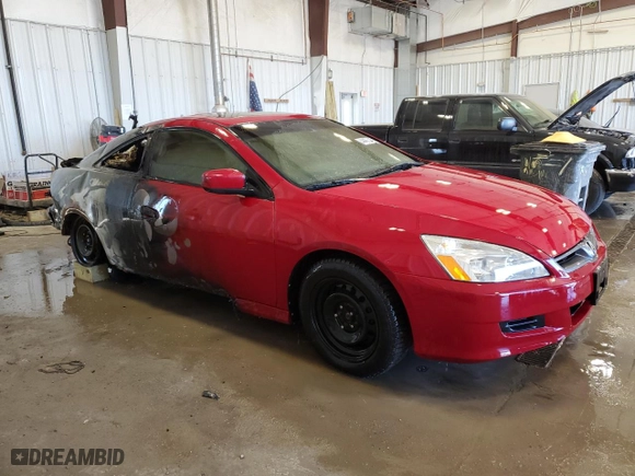 2007 Honda Accord Cpe EX-L with VIN 1HGCM72667A021064, listed as a Copart auction lot 44453205 with 0 mi miles and Non Repairable. Bid and sale history available at carsss.com. Image 4.