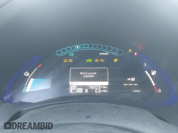 2013 Nissan LEAF SL с VIN 1N4AZ0CP1DC407189, выставлен на аукционе IAAI как лот 41760026 с пробегом 76 023 миль миль и . История ставок и продаж доступна на DreamBid. Изображение 13.