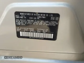 2011 Nissan LEAF SL-e with VIN JN1AZ0CP9BT009562, listed as a IAAI auction lot 42228290 with 93,183 mi miles and . Bid and sale history available at DreamBid. Image 9.