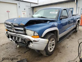 2004 Dodge Dakota SLT with VIN 1D7GL42N44S679924, listed as a Copart auction lot 85267954 with 155,295 mi miles and Salvage Title. Bid and sale history available at carsss.com. Image 1.