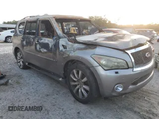 2011 Infiniti QX56 8-passenger with VIN JN8AZ2NC0B9300147, listed as a Copart auction lot 78594304 with 0 mi miles and Non Repairable. Bid and sale history available at carsss.com. Image 4.