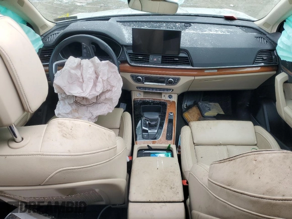 2021 Audi Q5 Prestige with VIN WA1CAAFY7M2097571, listed as a Copart auction lot 53195445 with Not provided miles and Salvage title. Bid and sale history available at DreamBid. Image 8.