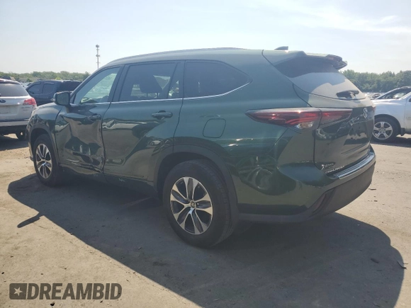 2024 Toyota Highlander LE with VIN 5TDKDRBH5RS539941, listed as a Copart auction lot 66312625 with 19,189 mi miles and Salvage title. Bid and sale history available at DreamBid. Image 2.