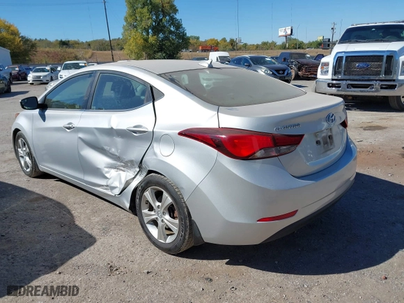 2016 Hyundai Elantra SE with VIN KMHDH4AEXGU561011, listed as a IAAI auction lot 40651213 with 112,960 mi miles. Bid and sale history available at carsss.com. Image 3.