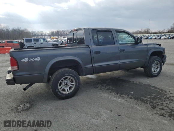 2004 Dodge Dakota Sport z VIN 1D7HG38K94S504357, wystawiony jako Copart lot #42763975 z przebiegiem 196 577 mil mil oraz Szkoda całkowita • Salvage title. Historia ofert i sprzedaży dostępna na DreamBid. Obrazek 3.