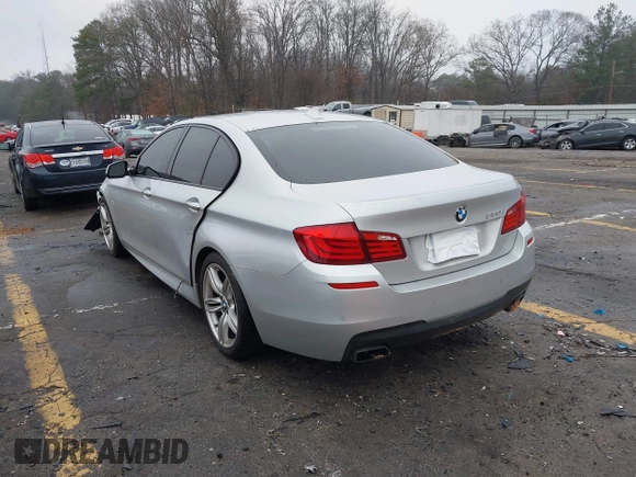 2013 BMW 5 Series 550i with VIN WBAFR9C57DDX80666, listed as a IAAI auction lot 41556020 with 137,418 mi miles and . Bid and sale history available at carsss.com. Image 3.