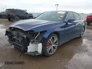 2018 Infiniti Q50 3.0t LUXE with VIN JN1EV7AP6JM360589, listed as a IAAI auction lot 41903402 with 69,371 mi miles. Bid and sale history available at carsss.com. Image 2.