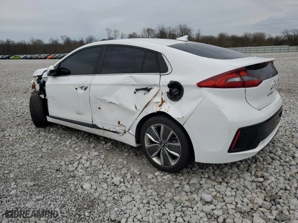 2017 Hyundai Ioniq Hybrid Limited with VIN KMHC05LC5HU025914, listed as a Copart auction lot 88855525 with NaN miles and Clean Title. Bid and sale history available at carsss.com. Image 2.