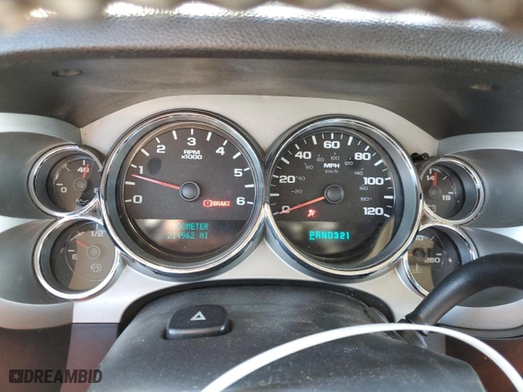 2007 Chevrolet Silverado 1500 LTZ with VIN 3GCEK13M67G556758, listed as a Copart auction lot 46499535 with 214,962 mi miles and Clean Title. Bid and sale history available at carsss.com. Image 9.