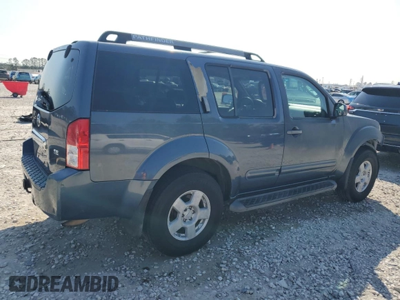 2005 Nissan Pathfinder SE with VIN 5N1AR18U05C714039, listed as a Copart auction lot 47400015 with 163,519 mi miles and Clean Title. Bid and sale history available at carsss.com. Image 3.