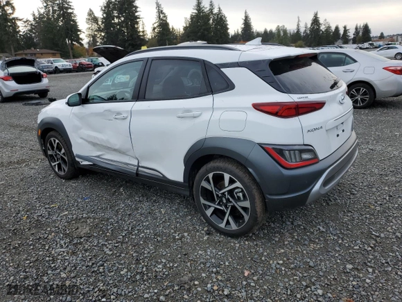 2022 Hyundai Kona Limited with VIN KM8K5CA3XNU851805, listed as a Copart auction lot 79286844 with 16,758 mi miles and Salvage Title. Bid and sale history available at carsss.com. Image 2.