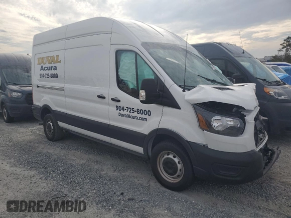 2024 Ford Transit Cargo with VIN 1FTBR1X82RKA84937, listed as a Copart auction lot 43593985 with Not Provided miles and Salvage Title. Bid and sale history available at carsss.com. Image 4.