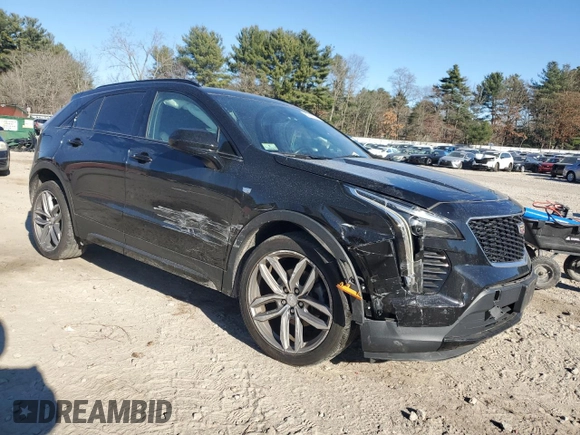 2019 Cadillac XT4 AWD Sport with VIN 1GYFZFR48KF100558, listed as a Copart auction lot 80749134 with 61,389 mi miles and Salvage title. Bid and sale history available at DreamBid. Image 4.