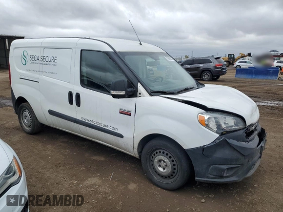 2020 Ram ProMaster City Cargo Tradesman with VIN ZFBHRFAB2L6P30895, listed as a Copart auction lot 51966745 with 51,390 mi miles and Salvage title. Bid and sale history available at DreamBid. Image 4.