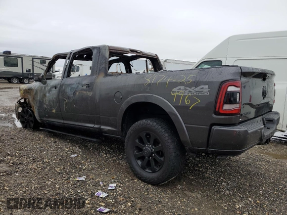 2019 Ram 2500 Laramie with VIN 3C6UR5FL6KG684967, listed as a Copart auction lot 88855725 with 0 mi miles and Non Repairable. Bid and sale history available at carsss.com. Image 2.