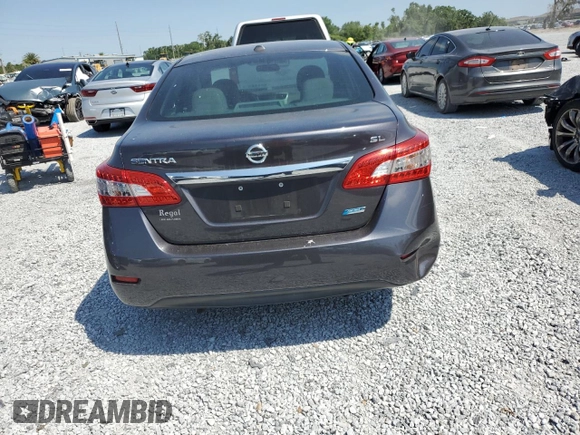 2013 Nissan Sentra SL with VIN 3N1AB7APXDL638058, listed as a Copart auction lot 50915975 with 112,715 mi miles and Salvage Title. Bid and sale history available at DreamBid. Image 6.